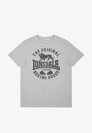 Lonsdale, GRINTON - T-shirt imprimé - marl grey black