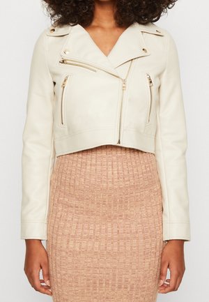 Imitatieleren jas - beige