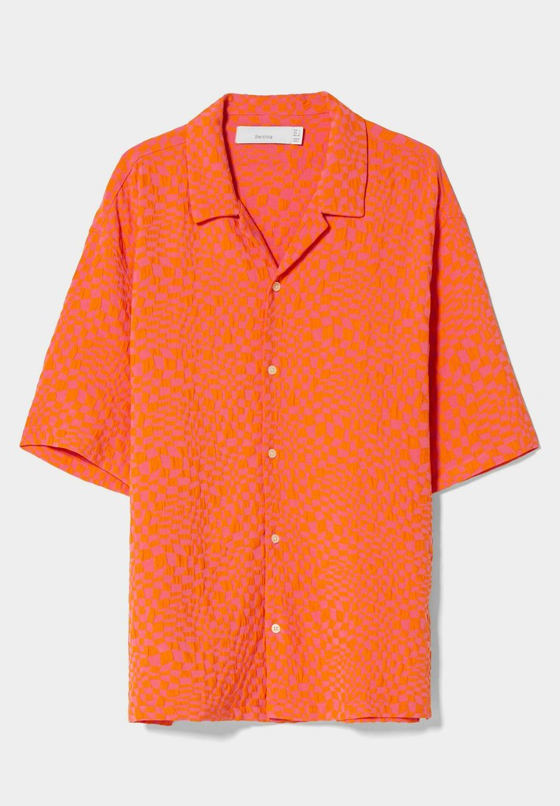 Herren Freizeithemden | Bershka SHORT SLEEVE Hemd red/rot - JV75012 Herren Freizeithemden | Bershka SHORT SLEEVE Hemd red/rot - JV75012