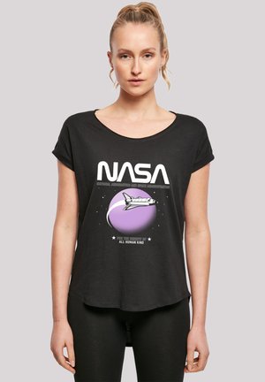 'NASA SHUTTLE ORBIT' - Print T-shirt - black