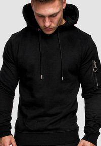 Humy BASIC JOGGING MIT ARMTASCHE SPORTLICH BEQUEM SET - Trainingsanzug - schwarz