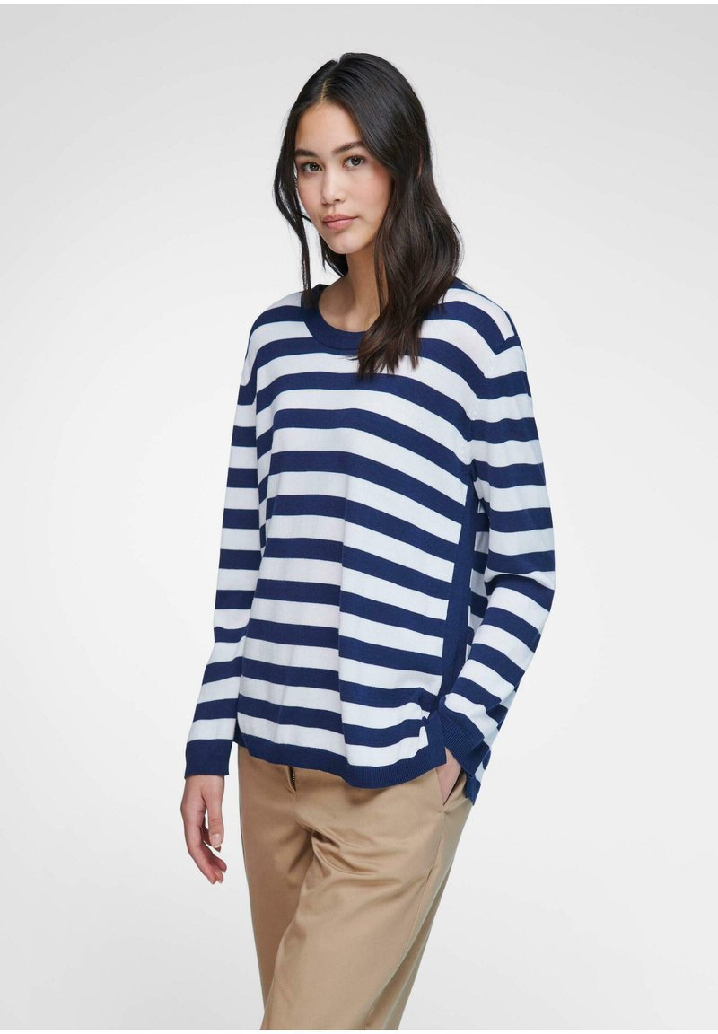 Damen Strickjacken | Emilia Lay Strickpullover marine/weiß/blau - YC84994 Damen Strickjacken | Emilia Lay Strickpullover marine/weiß/blau - YC84994