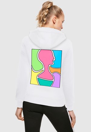 ARTISTIC MIND - Felpa con cappuccio - white