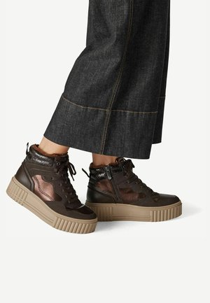 Marco Tozzi, STIEFELETTE - Bottes de neige - mocca comb