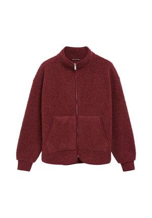 QS, SWEATSHIRT - Fleecejacke - bordeaux