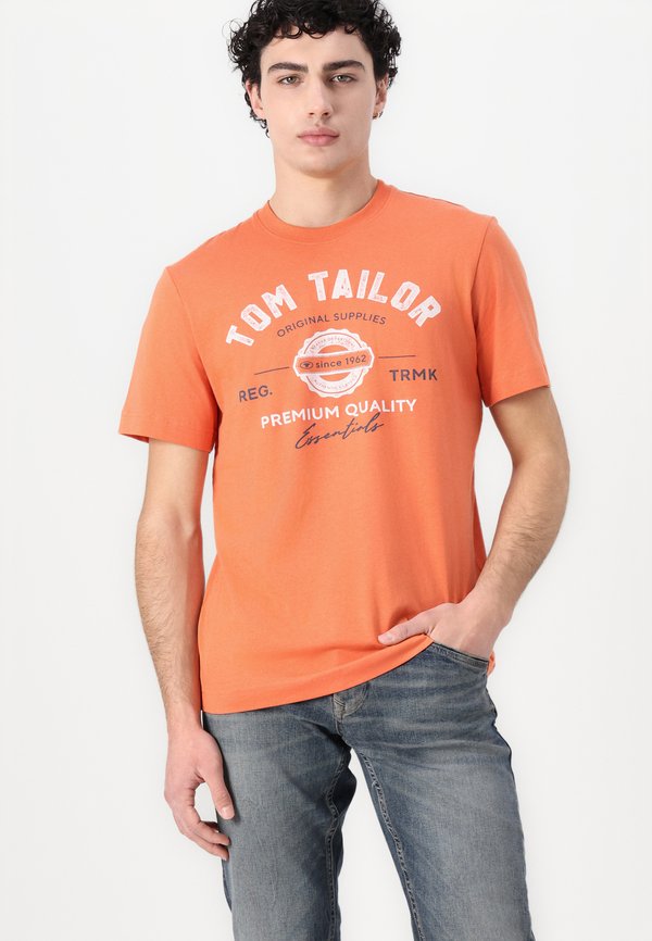 LOGO TEE - Print T-shirt - brick orange4