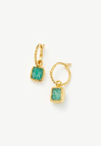 Missoma MINI PYRAMID CHARM HOOP - Auskari - gold-coloured