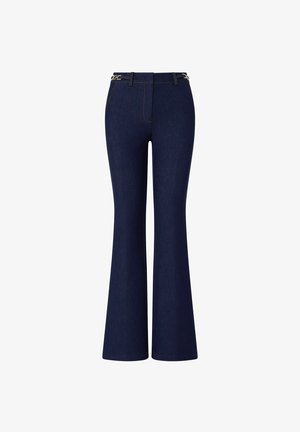 LIU JO, LIU JO BOOTCUT JEANS WITH CHAIN DETAIL - Jean bootcut - dark blue