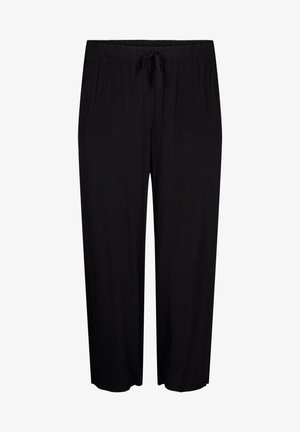 Zizzi LOCKERE MIT PRINT - Bukser - black
