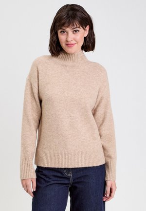 Striktrøje - beige