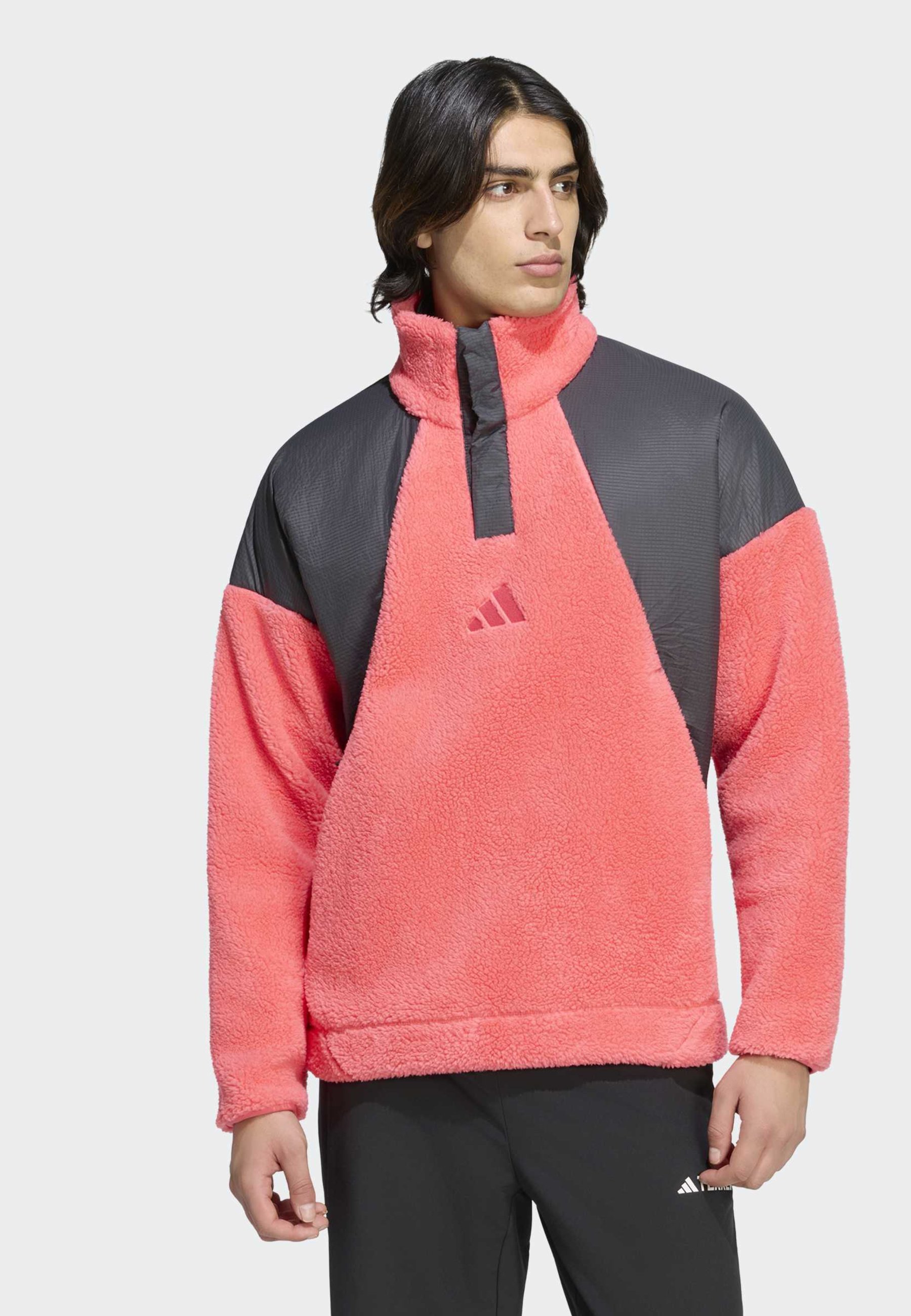 トップス JUNK adidas Terrex XPLORIC SNAP - Fleece jumper - pure turbo/pink