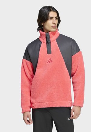 adidas Terrex, TERREX XPLORIC CLIMAWARM HIGH PILE SNAP PULLOVER - Felpa in pile - pure turbo