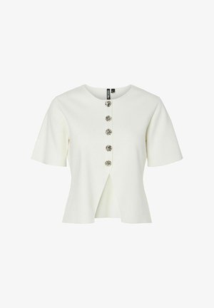 Pieces, Knitted PCMARIE SPLIT - Chaqueta de punto - cloud dancer