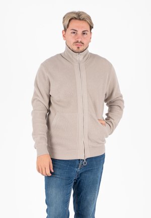 Felpa con zip - beige