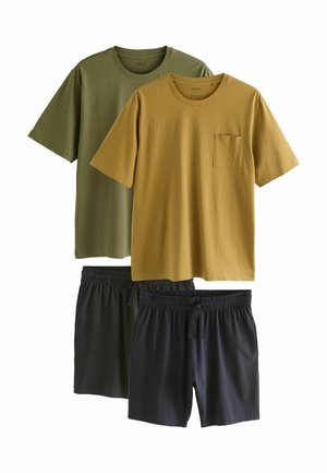 REGULAR FIT SET 2 PACK - Pyjama set - neutral khaki green