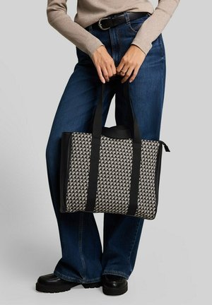TOM TAILOR, TOM TAILOR BAGS TTLANIKA L SHOPPER MIT ALLOVER-PRINT - Shopping bag - mixed black