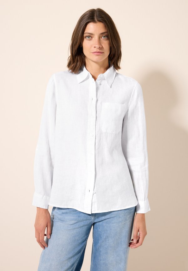 Hemdbluse - weiß