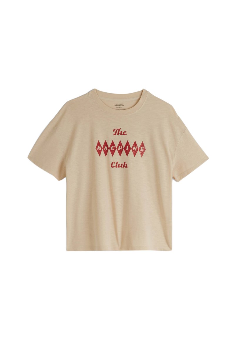 Monoprix MANCHES COURTES IMPRIMÉ T-shirt imprimé parchemin