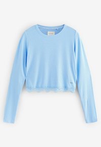 Next SET TALL FIT - RIBBED LACE LONG SLEEVE  - Pizsama szett - blue