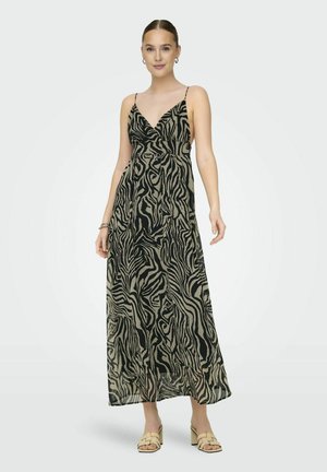 ONLY NORMAL GESCHNITTEN V-AUSSCHNITT - Freizeitkleid - black