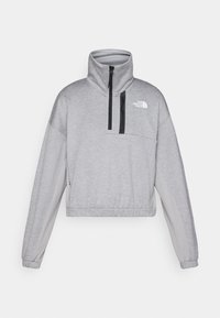 INTEREST 1/4 ZIP - Mikina - pale grey heather/meld grey
