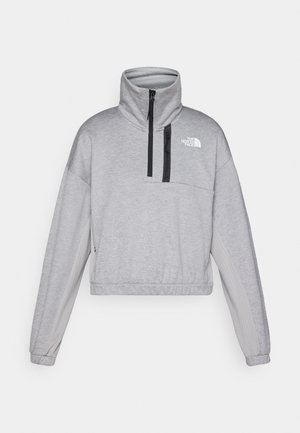 The North Face INTEREST 1/4 ZIP - Sweatshirt - pale grey heather/meld grey