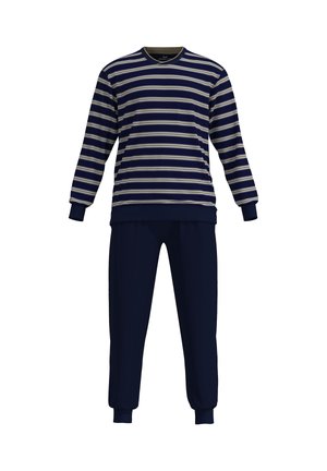 Pyjama set - blau dunkel ringel