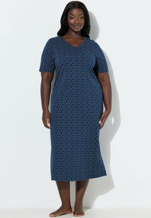 CIRCLE PRINT SHORT SLEEVE - Camisón - midnight blue