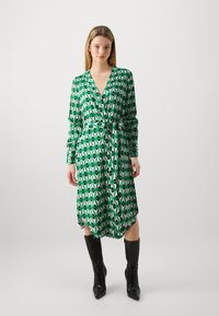 Vero Moda - VMEASY LONG KIMONO - Veste légère - black/green graphic Image miniature 1