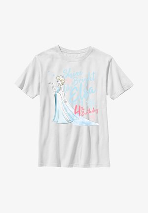 Disney FROZEN BIRTHDAY QUEEN FOUR - T-shirt z nadrukiem
