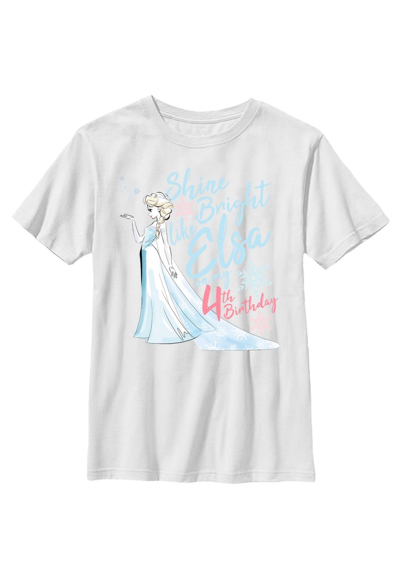 Disney FROZEN BIRTHDAY QUEEN FOUR - T-shirt z nadrukiem