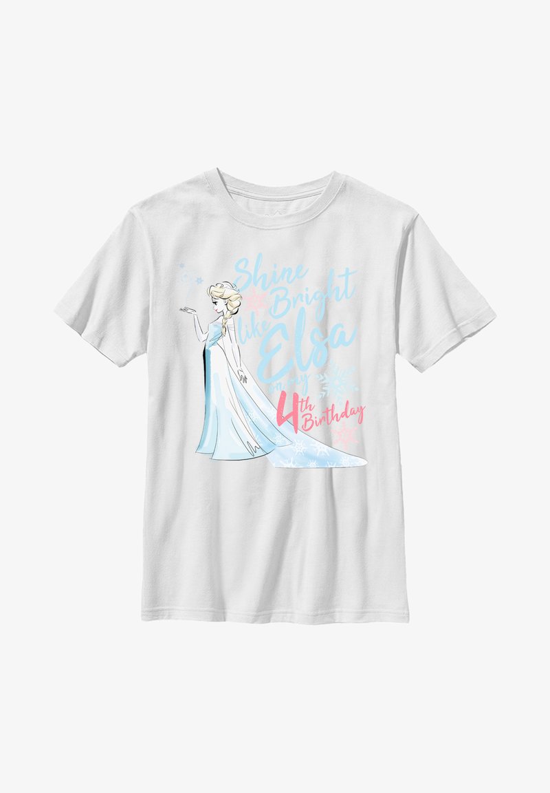 Disney FROZEN BIRTHDAY QUEEN FOUR - T-shirt z nadrukiem