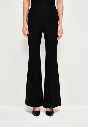 ELASTIC WAITED  - Trousers - black