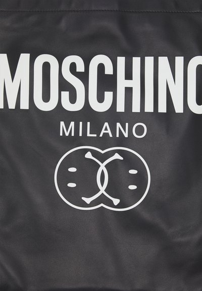 MOSCHINO DOUBLE SMILE LOGO UNISEX - Saco de mão - black