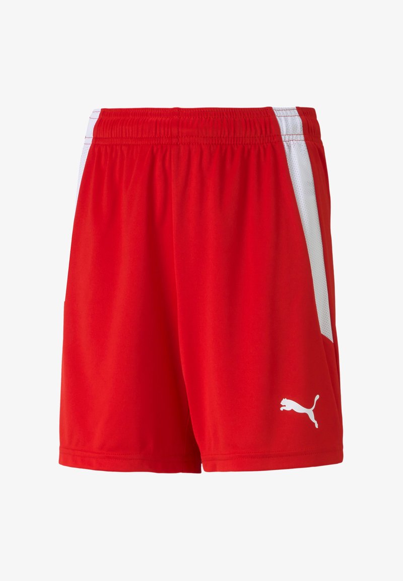 Puma TEAMLIGA - Kurze Sporthose - rotweissweiss