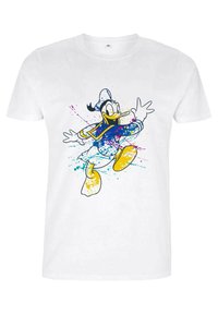 Henry Tiger DISNEY CLASSIC MICKEY SPLATTER DONALD UNISEX - Triko s potiskem - white