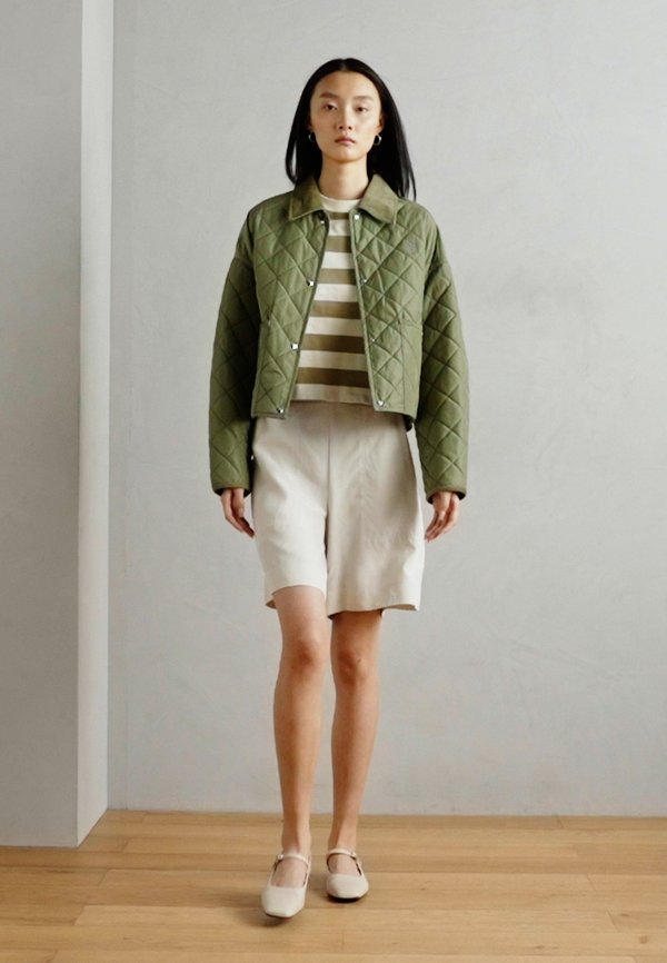 CASUAL STYLE ELASTIC WAISTBAND TOPSTITCHING - Shorts - silky stone3