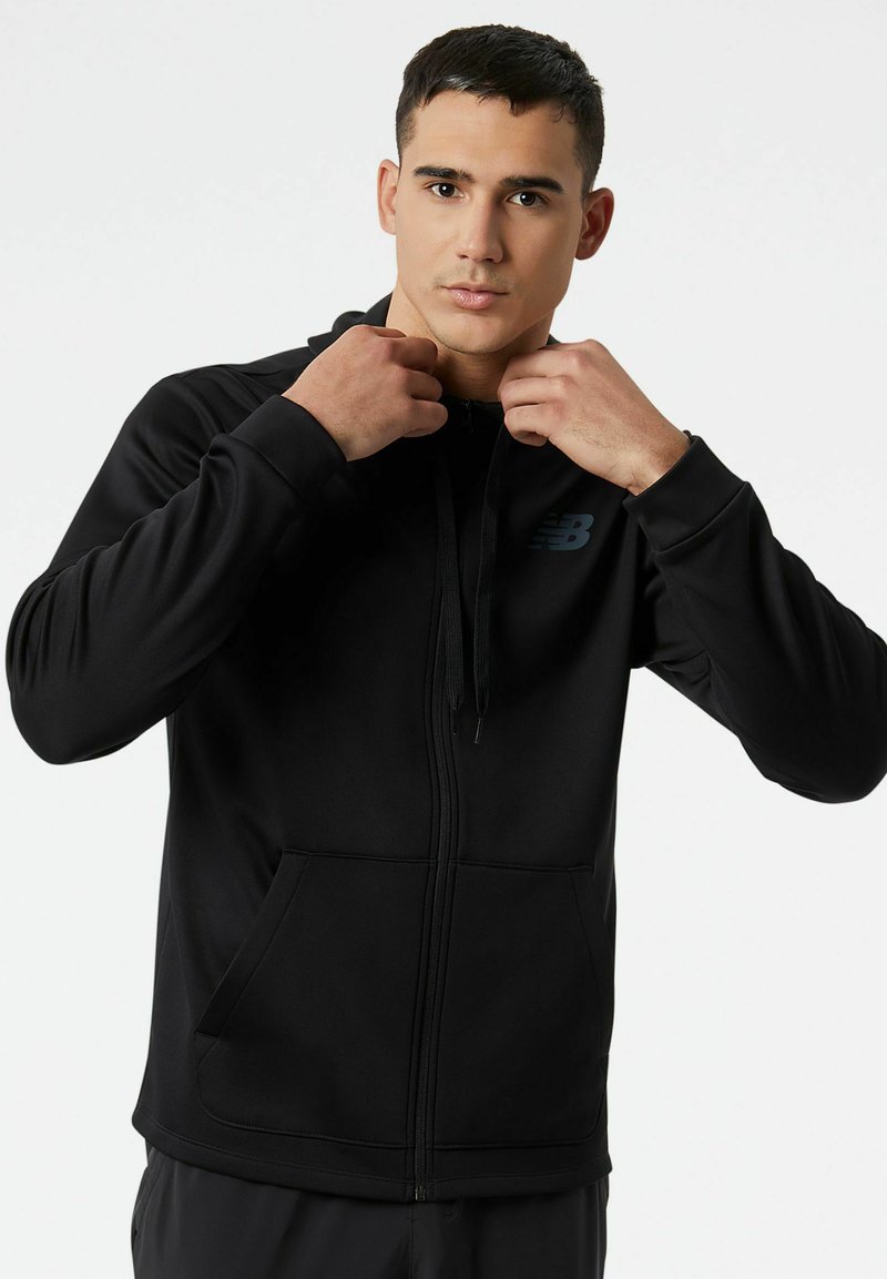 New Balance TENACITY PERFORMANCE FULL - Sweater met rits - black