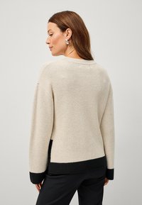 Ellos Collection Striktrøje - cremeweiß