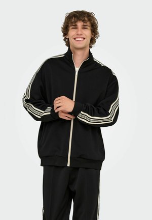 ONSRIBER RLX LS ZIP TRACK - Felpa con zip - black