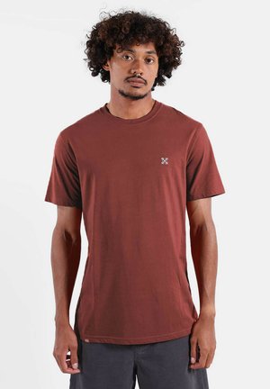 TEBAZ - T-shirt basique - redwood