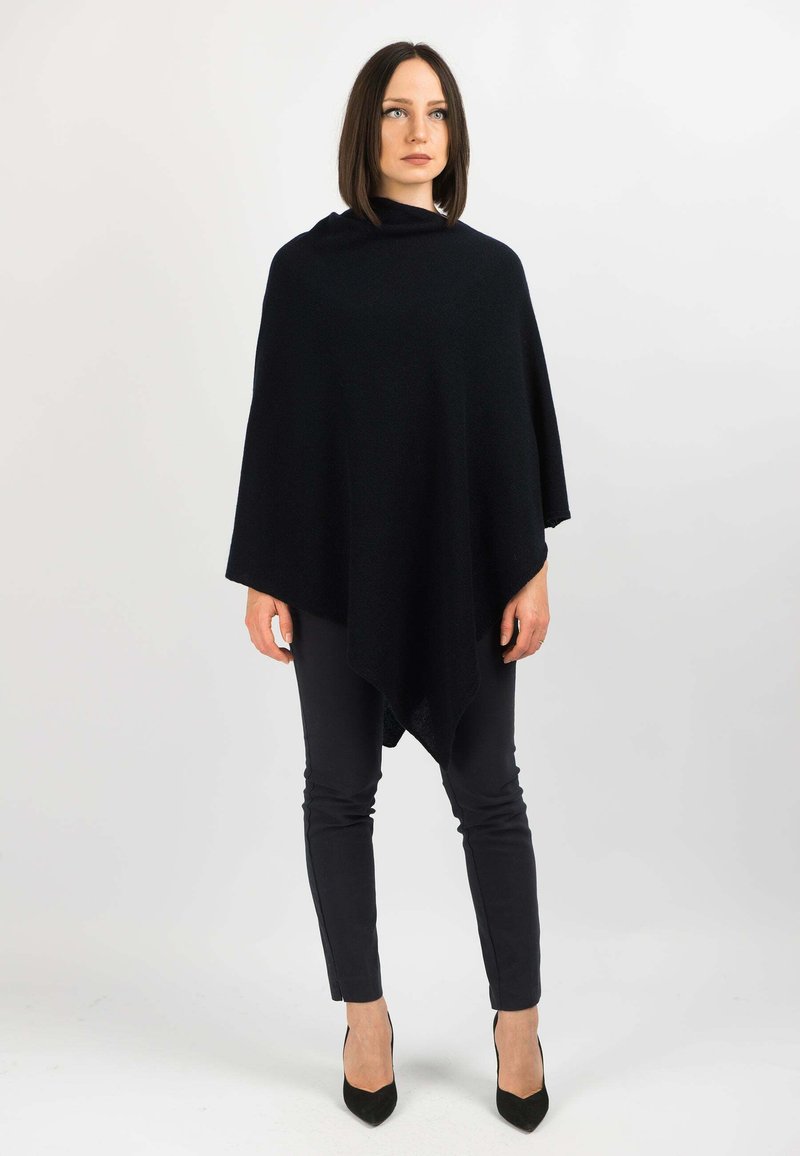 Dalle Piane Cashmere PONCHO - Pončo - blu