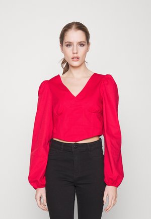 Gina Tricot Petite GRY BLOUSE - Blouse - ribbon red
