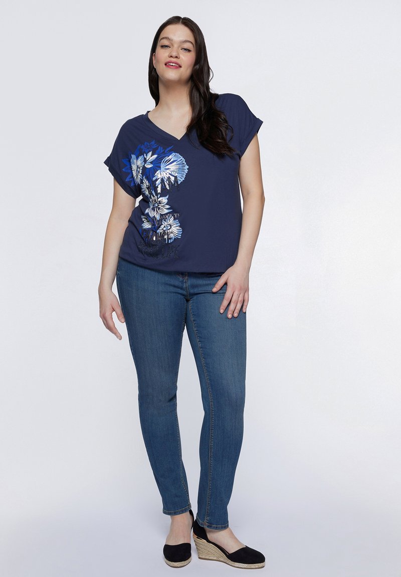 Fiorella Rubino T-shirt print blauw