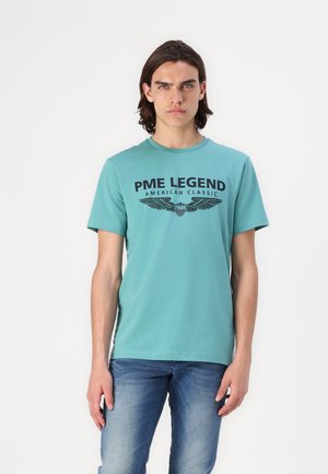AMERICAN CLASSIC LOGO - Print T-shirt - bristol blue