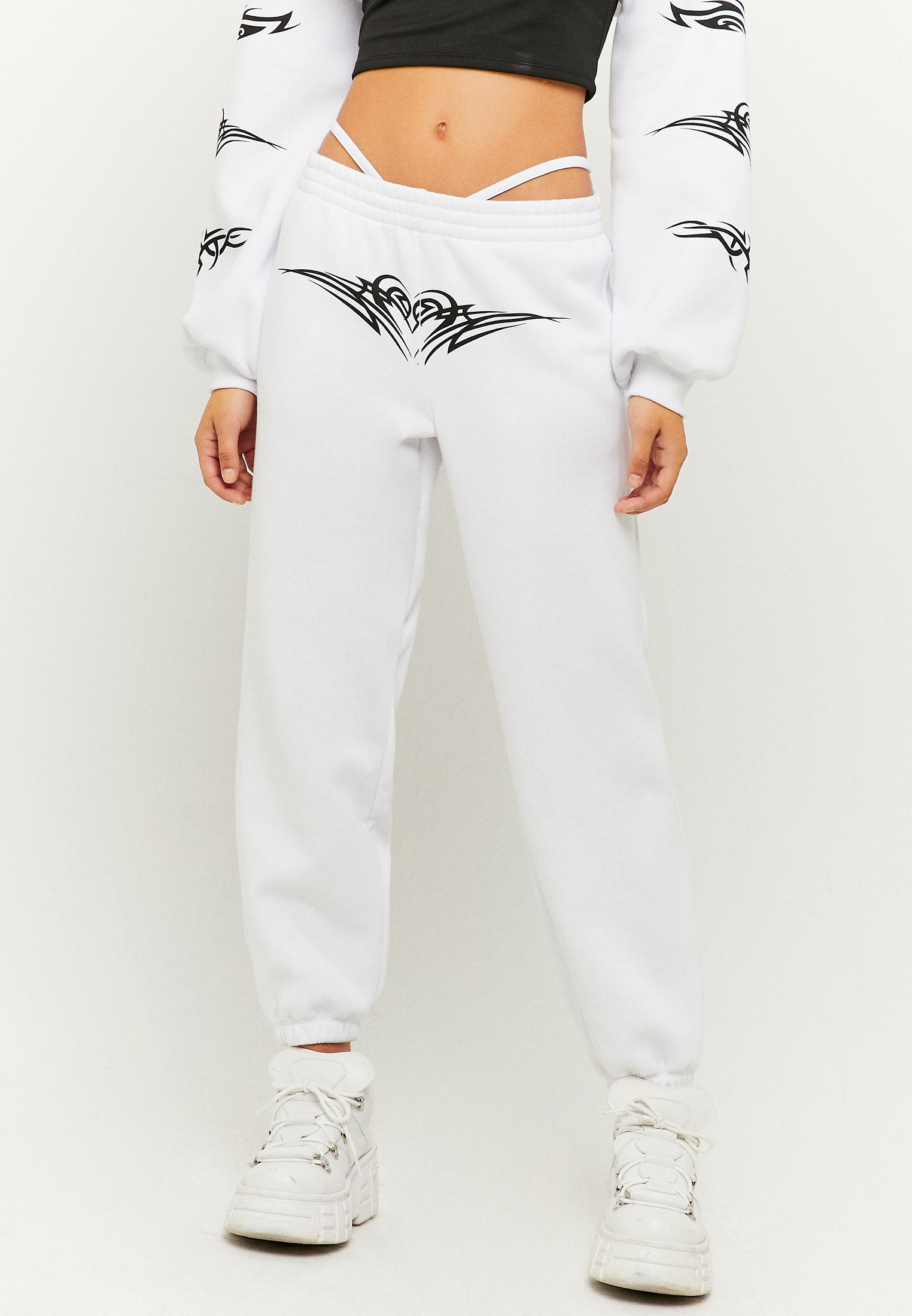 TALLY WEiJL Pantaloni sportivi - white/black/bianco - Zalando.it