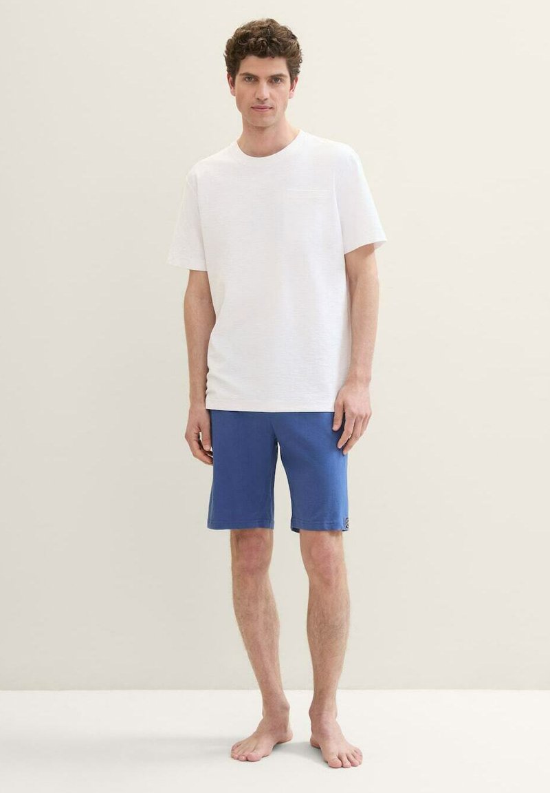 TOM TAILOR BERMUDA - Nachtwäsche Hose - blu medium solid