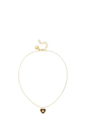 HEART REVERSED ENAMEL PLATED - Collar - gold-coloured