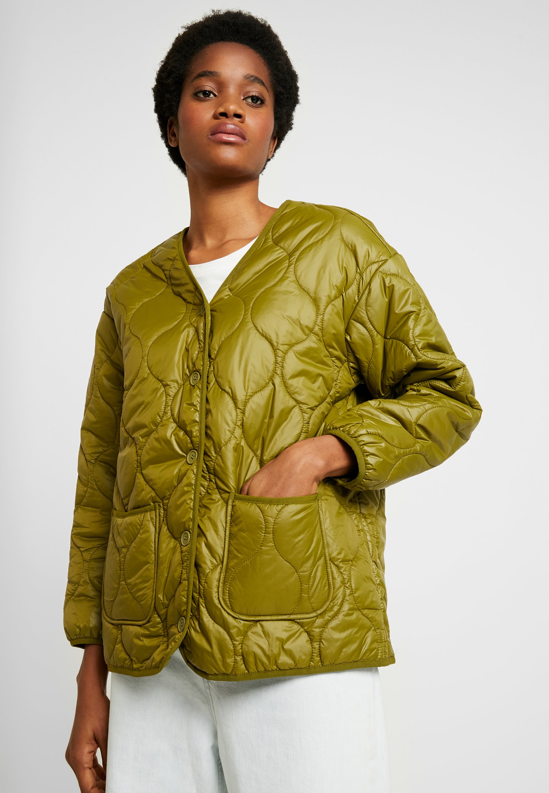 Monki ISA LINER JACKET Lett jakke green Zalando.no Monki ISA LINER JACKET Lett jakke green Zalando.no