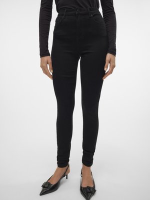 Vero Moda VMTANYA PIPING - Mekane hlače - black